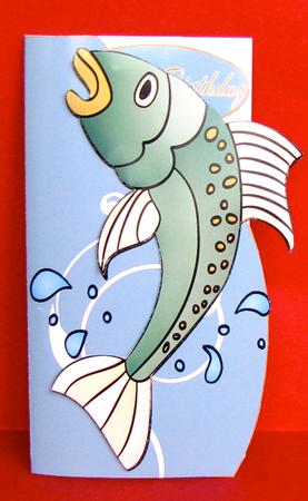 Quick Easy Fish Card for Your Fisher Person by Christine Pagan