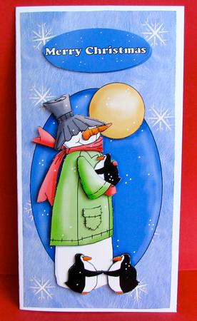 Snowman and Penguins Step by Step by Christine Pagan