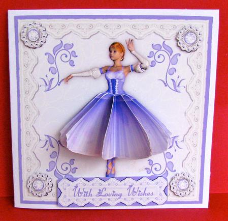 3D Ballet Dress 2 and Card Front by Christine Pagan
