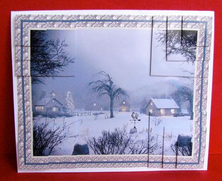 Christmas Winter Scene pyramid topper 3 by Christine Pagan