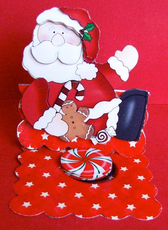 Santa Dude Easel Card by Christine Pagan