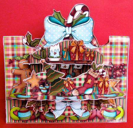 3D Card Kit Twin Table Country Christmas by Christine Pagan