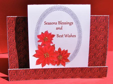 Christmas Poinsettia Card by Christine Pagan