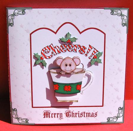 Christmas Mouse Step-by-step Card by Christine Pagan
