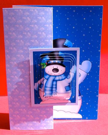 Hello There from Wintersnowman No Cut Foldback by Christine Pagan