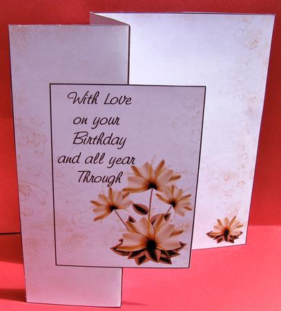 On Your Birthday Fold Back Sheet by Christine Pagan