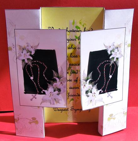 Sympathy Double Rectangle Fold Back Card by Christine Pagan