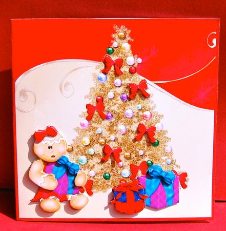 Hooray It's Christmas Decoupage by Christine Pagan