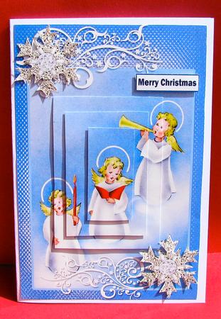 Angels Herald Song Merry Christmas by Christine Pagan
