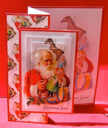 Good Ol Fashioned Santa - Card + Pyramid by Christine Pagan