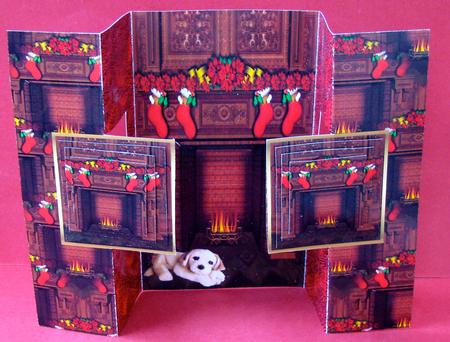 Warming Himself in Front of That Lovely Fire by Christine Pagan