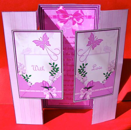 Letters of Friendship Double Fold Back Card by Christine Pagan