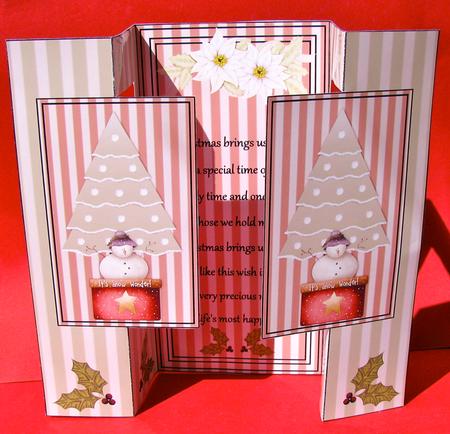 It's Snow Wonder Double Fold Back Card by Christine Pagan