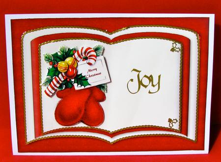 Christmas Gloves Book-style Sheet by Christine Pagan