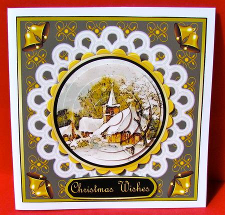 Christmas Church Topper by Christine Pagan