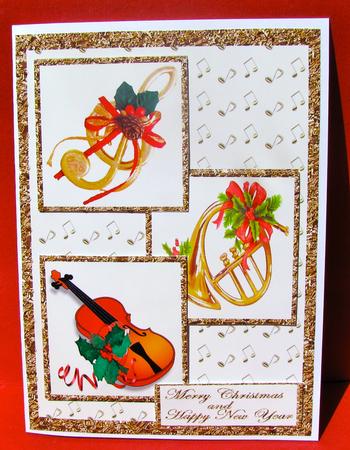 Christmas Musical Instruments by Christine Pagan