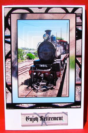 Train Buff Extraordinaire Happy Bithday Get Well Soon Enjoy Retirement by Christine Pagan