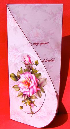 Rose Tear Drop Card by Christine Pagan