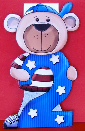 2nd Birthday Flip-up Card by Christine Pagan