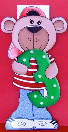 3rd Birthday Flip-up Card by Christine Pagan