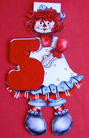 5th Birthday Flip-up Card by Christine Pagan