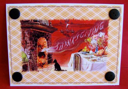 Vintage Thanksgiving Bracket Pyramid Sheet by Christine Pagan