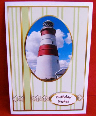 Light House Cameo for a Male by Christine Pagan
