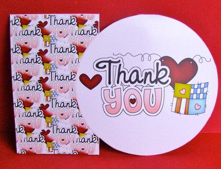 Thank You Cut and Fold by Christine Pagan