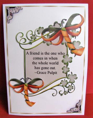 Friendship Card Front by Christine Pagan