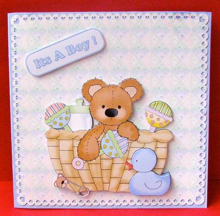 Baby Boy Card Font by Christine Pagan