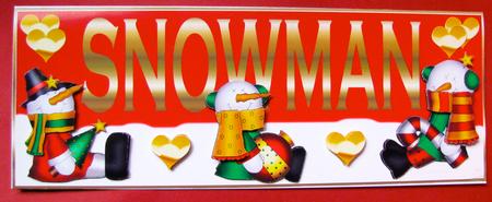 Christmas Snowmen Large dl Topper by Christine Pagan