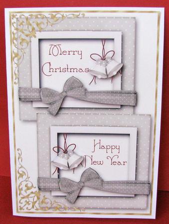 Double Christmas Blessings Card Topper by Christine Pagan