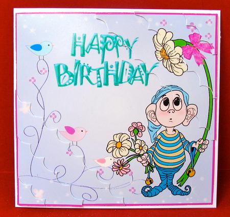 Happy Birthday Elf by Christine Pagan