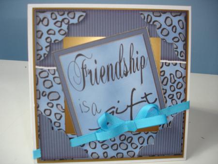 8 x 8 Fun and Funky Animal Print Scalloped Corner Topper by Christine Simmonds