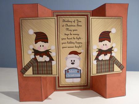A Little Gift for You Double Fold Back Card by Christine Simmonds
