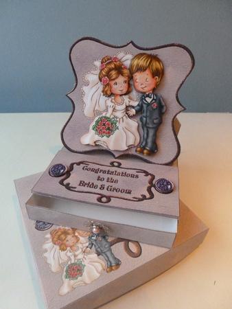 Bride & Groom Easel Drawer Kit by Christine Simmonds