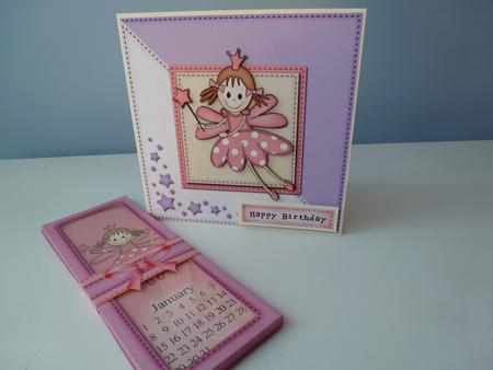 Fairy Everlasting Calendar Bookmark Gift Set N Quick Card by Christine Simmonds