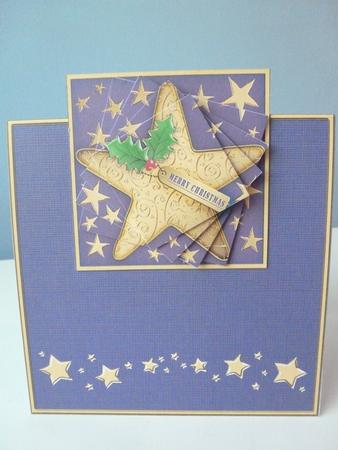 Xmas Star No-hole Over the Edge N Spiral Pyramid by Christine Simmonds