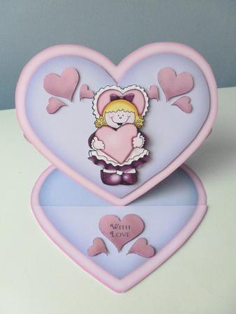 Sweet Sue Heart Easel Card Kit by Christine Simmonds
