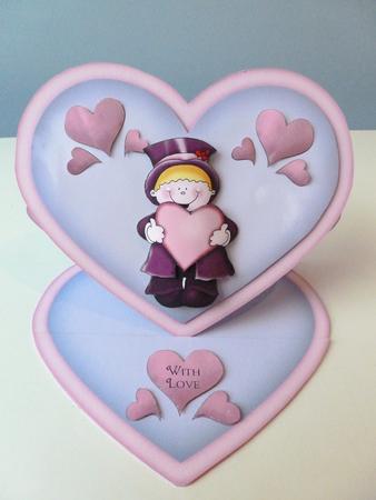 Romantic Ron Heart Easel Card Kit by Christine Simmonds
