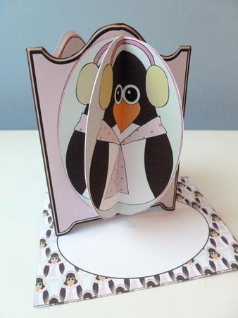 3D Christmas Penguin Card Kit 3 by Christine Simmonds