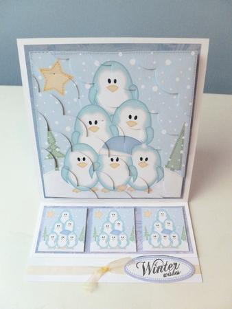 8 x 8 Penguin Tree Felties Kit with Scalloped Corners by Christine Simmonds