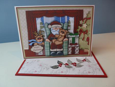 Santa at Home Christmas 3D Decoupage Kit by Christine Simmonds