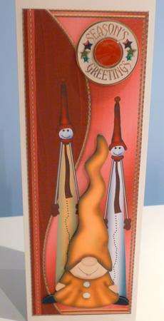 Christmas Imps Red and Gold Large Dl Step by Step by Christine Simmonds