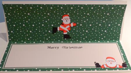 Large Dl Christmas Insert with Santa by Christine Simmonds