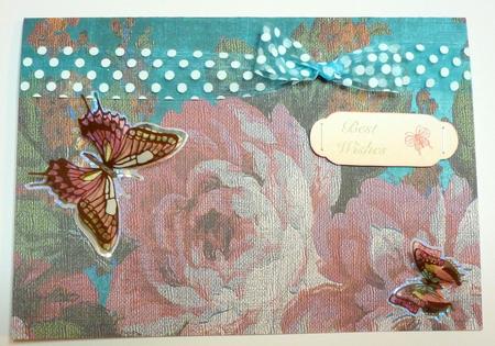 Mega Roses Coloured Mid Tea 8 Scrapbooking Papers Kit by Christine Simmonds