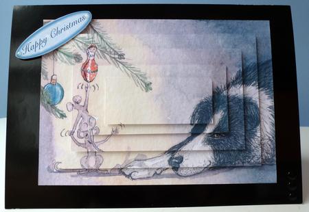 Peace on Earth for Chocolate-thieving Mice Pyramid by Christine Simmonds
