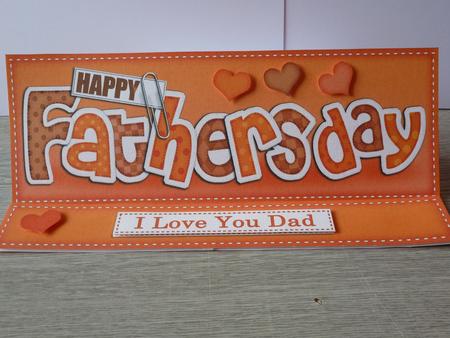 Large Dl Fathers Day Felties Easel Card Kit N Envelope by Christine Simmonds