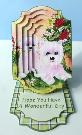 Westie - Double Trouble Invertage Easel Kit by Christine Simmonds