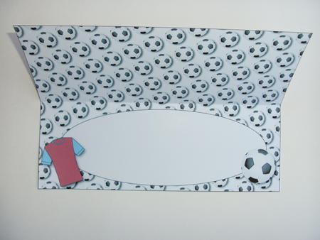 Football Fan Birthday (wine & Blue 2) Insert by Christine Sutton